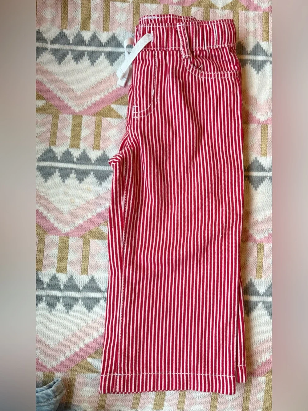 OshKosh B'gosh Red and White Striped Pants